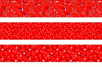 HEYDA 204875537 Faltstreifen-Set für Fröbelsterne 1 x 30 cm rot