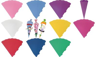 HEYDA 204870082 Schultüten-Zuschnitt 69 cm rot