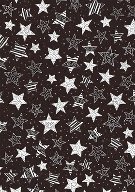 HEYDA 204878989 Transparentpapier Christmas Colour Sterne A4 weiss