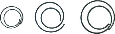 Büroklammern Circular, spiralförmig, rund, glanzvernickelt, Ø 20 mm, Dose à 50 Stück