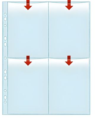 Veloflex Fotohüllen 10X15hoch,5er Pack