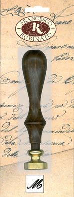 Rubinato Messingsiegel Alphabet, Holzgriff M Ø 20 mm, 9,5 cm, SB-Verpackung