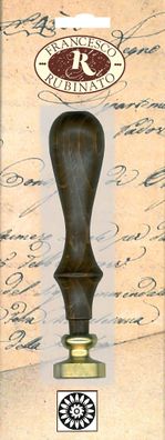 Rubinato Messingsiegel mit Holzgriff Sonnenblume Ø 20 mm, SB-Verpackung