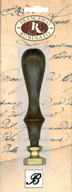 Rubinato Messingsiegel Alphabet, Holzgriff B Ø 20 mm, 9,5 cm, SB-Verpackung