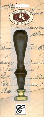 Rubinato Messingsiegel Alphabet, Holzgriff CØ 20 mm, 9,5 cm, SB-Verpackung