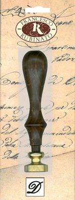 Rubinato Messingsiegel Alphabet, Holzgriff D Ø 20 mm, 9,5 cm, SB-Verpackung
