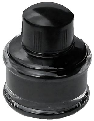 Standardgraph Tintenglas ROMA 35 ml rund kohlenschwarz, Deckel aus Bakelit