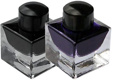 Tintenglas CUBO 25 ml viereckig mit Tinte kohlenschwarz 1 Stück