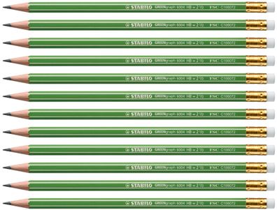 Stabilo GREENgraph Bleistift mit Radierer