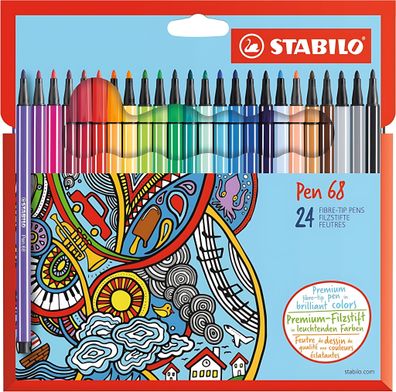 Stabilo Pen 68 24er Kartonetui