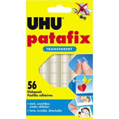 UHU Klebepads patafix ablösbar 56 Stück transparent