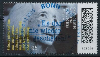 BRD BUND 2025 Nr 3939 ESST zentrisch gestempelt XA2FEF2