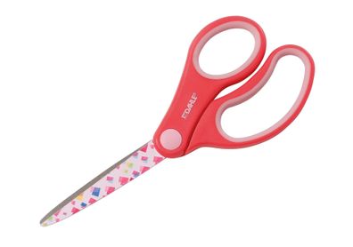 Dahle Kinderschere Kids spitz 5,5 Zoll 14cm, pink Motiv: Confetti, Rechts