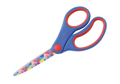 Dahle Kinderschere Kids spitz 5,5 Zoll 14cm, blau Motiv: risma, Rechtshand