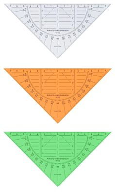 Aristo Geodreieck 16 cm transparent, biegsam, ohne Facette
