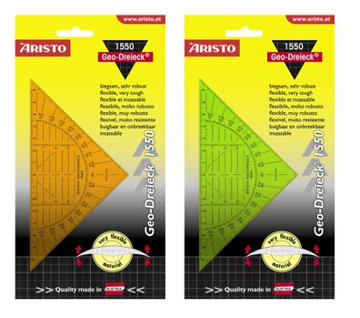Aristo Geodreieck 160mm farbig sortiert biegsam schwer zerbrechlich