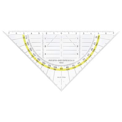 Aristo Geodreieck 16 cm mit Facette und Tuschenoppen