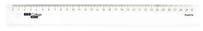 Aristo College Lineal 30 cm transparent, Facette, Tuschekante