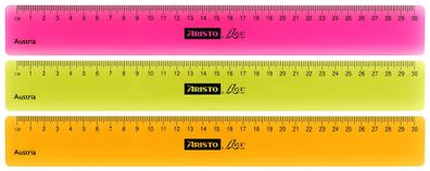 Aristo Flex Lineal 30 cm biegsam, neon sortiert, Facette