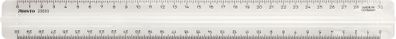 Aristo Geo College Lineal 30 cm mit Griff, transparenter Kunststoff