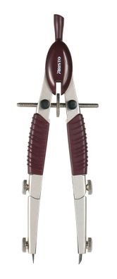 Aristo TopLine Schnellverstellzirkel grau/weinrot, 2 Gelenke und Minen