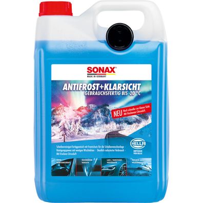 SONAX Scheibenreiniger AntiFrost+KlarSicht Citrus Frostschutz Wischwasser 5L 03325000