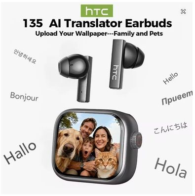 HTC NE40 TWS Bluetooth Kopfhörer - AI Echtzeit Übersetzung Touchscreen Ladecase ANC