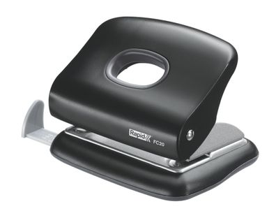 Rapid Bürolocher FC20 Kunststoff/Metall 20Blatt schwarz