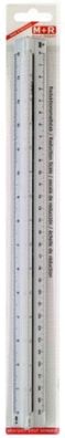 Dreikantmaßstab 30cm. Ingenieur. zweifarbige verkürzte Hohlkehlen