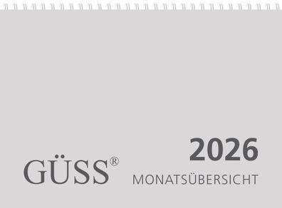 2026 Güss Monatsübersicht DIN A4