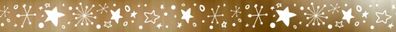 Deko Tapes Mini Weihnachten jede Rolle 3 m x 12 mm goldfarben metallic