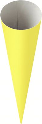 HEYDA 204870066 Schultüten-Rohling 70 cm Ø 19 cm gelb