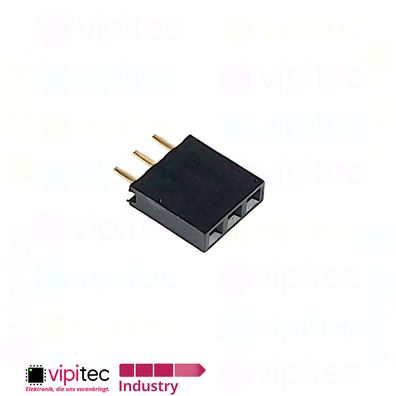 3-polige gerade Buchsenleiste | 2.54mm 1x3 Female Single Pin Socket Header