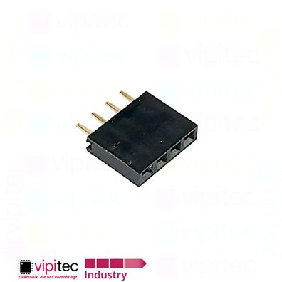 4-polige gerade Buchsenleiste | 2.54mm 1x4 Female Single Pin Socket Header