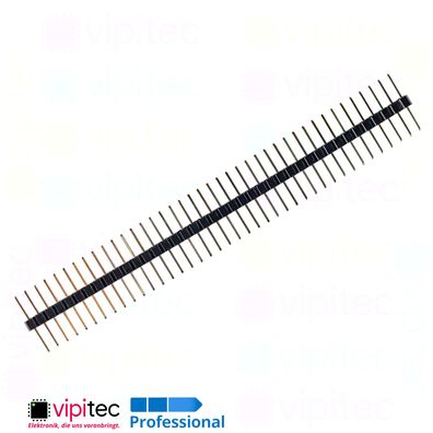 Symmetrische Stiftleiste 40-polig gerade zentrierte lange Pins 2.54mm B=6.25mm