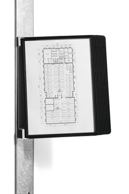Durable Sichttafelsystem sort VARIO mit 10 Tafeln magnetisch