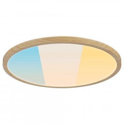 Paulmann 71260 LED Panel Atria Shine 398mm 3000-6500K Holzoptik IP44