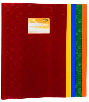 10 Heftumschläge A4 Bast je 2xor, n, l, b, ordeaux