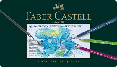 Faber Castell Aquarellstift A. Dürer 3,8 mm 60er Blechetui