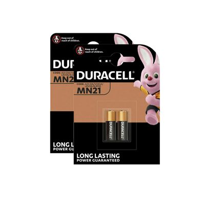 2x Duracell Batterie 12V A23 23A LR23A MN21 V23GA Frisch Neu 2er Blister MN 21
