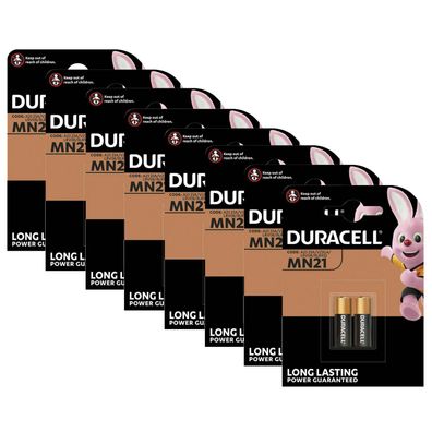 8x Duracell Batterie 12V A23 23A LR23A MN21 V23GA Frisch Neu 2er Blister MN 21