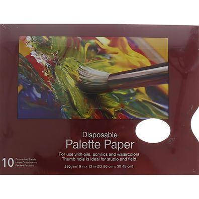 CMI Mischpalette Abreißpalette Eckig 22x30,5cm Griffl 10 Bl