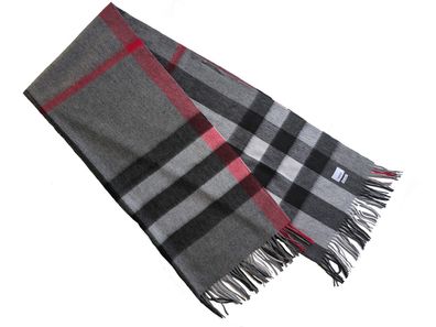 Burberry Breiterer Karierter Schal mit Fransen