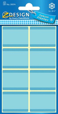 Zweckform Tiefkühletiketten 36x28mm blau 40 Stück 59374 Z-Design