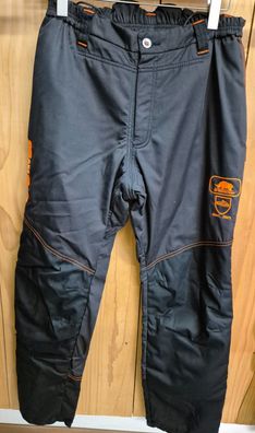 Schnittschutzhose, grau, schwarz BasePro SIP Gr. L/52-54 Beinlänge 82cm