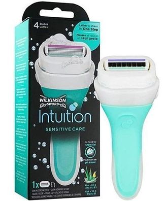 Schick Intuition Sensitive Care Damenrasierer - 1 Rasierer + 1 Nachfuellklinge