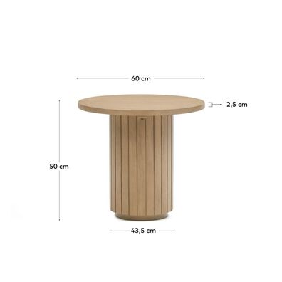 Beistelltisch Licia 60 x 60 x 50 cm Mangoholz Wohnzimmer Tisch Neu
