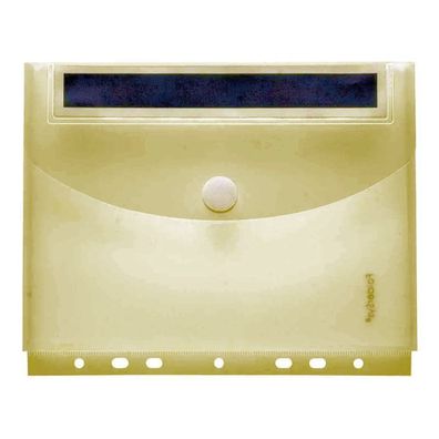 Sichttasche A5 Klettverschluss Dehnfalte 20mm Abheftrand, PP transp
