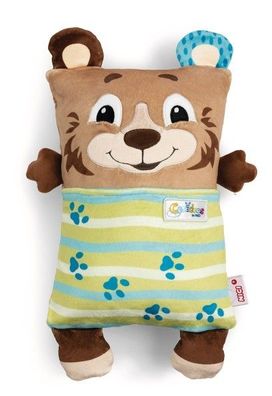 NICI Cosidoos Kissen Kuscheltier Bär mit Wendefunktion 30x20cm Neuware