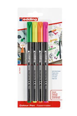 Edding Fasermaler fein 1200 1 mm 4er-Set